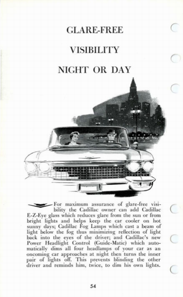 1960 Cadillac Salesmans Data Book Page 136